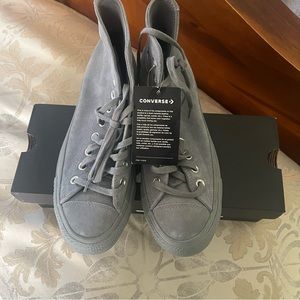 Women’s Grey High Top Converse Size U.S 9.5